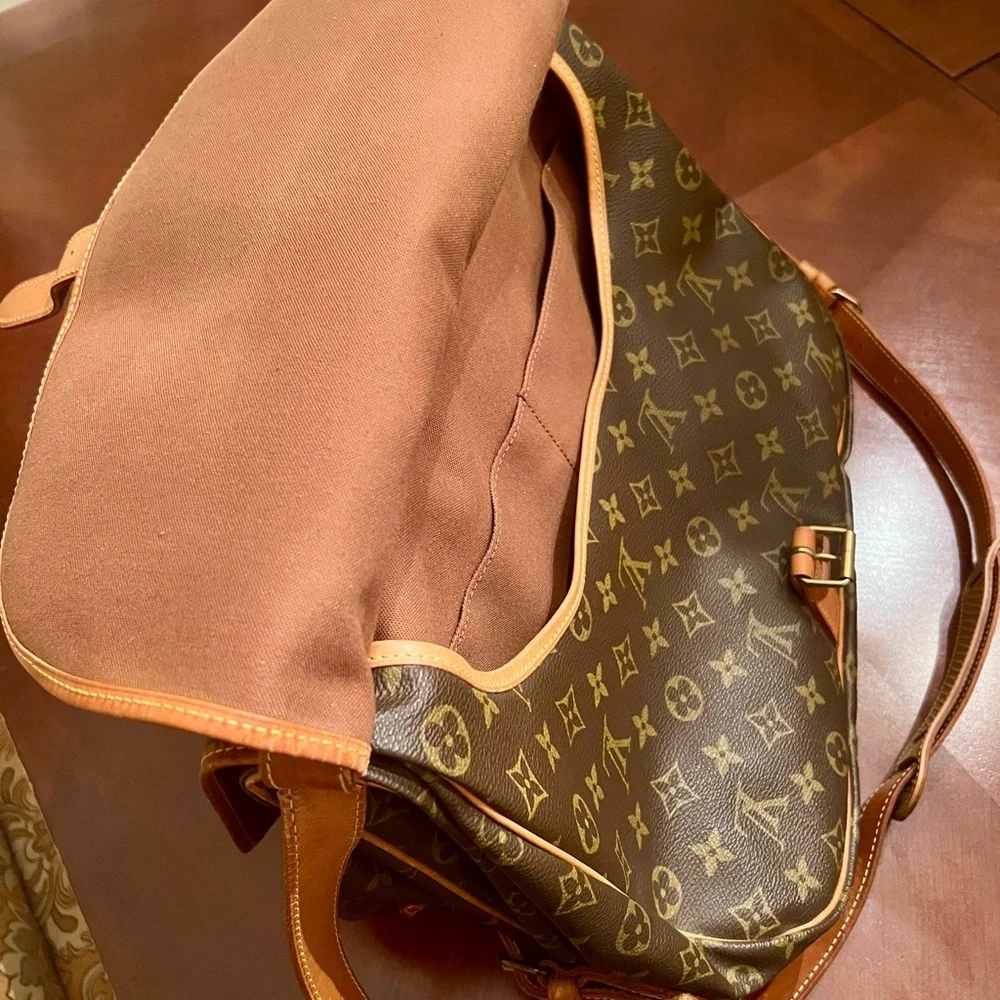 Louis Vuitton Monogram Canvas Crossbody Bag in Brown and Tan - Picture 6 of 16